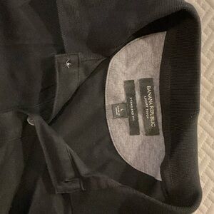 Banana Republic Black Luxury Touch Polo